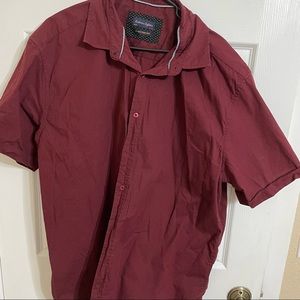 Gentlemen’s Outfitters - Maroon Button Up 2X